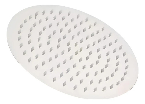 Roseta Duchero Redonda Para 20 Cm Acero Inoxidable + Brazo