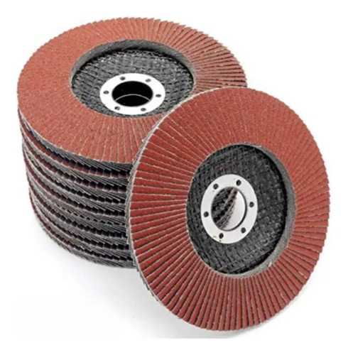 Pack X 10 Discos Flap Acero Madera P80 Total Tac631153 - Imagen 2