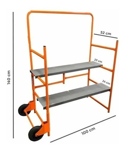 Mini Andamio Deper Multiuso Plegable Trabajos Pequeños - Imagen 2