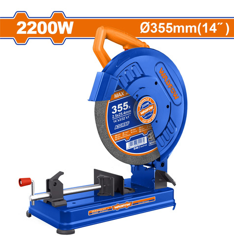 Sierra Sensitiva 2200w Wadfow + Disco 355mm Wcf153558 - Imagen 2
