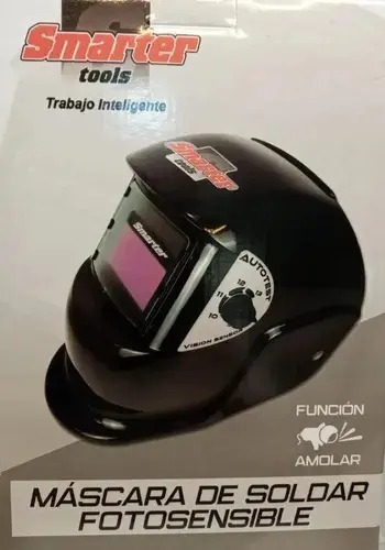 Careta Máscara Para Soldar Fotocromática Fotosensible Smart - Imagen 5