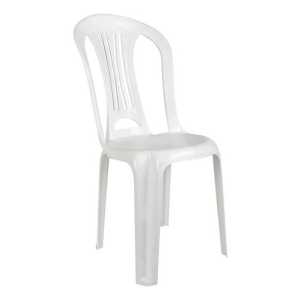Silla de bistró de plástico blanco 15151103 Mor