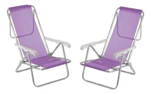 Silla Mor 8 Posiciones En Aluminio Modelo Sannet - Imagen 2