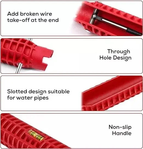 Llave Para Sanitario 8 En 1 Con Nivelador - Maria - Imagen 4