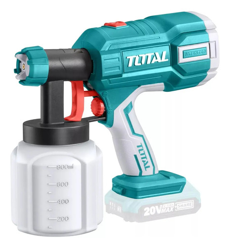 Pistola Para Pintura Total 800ml - Batería 2.0ah + Cargador - Imagen 2
