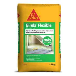 Adhesivo Para Cerámicas Sika Binda Flexible 25 Kg - Maria