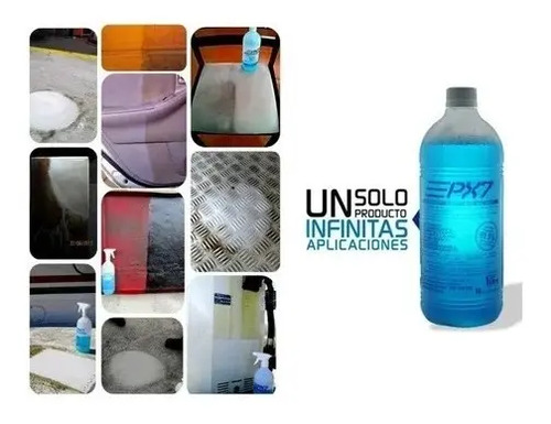 Px7 1 Lt Desinfecta,desengrasa, Mata Hongos,etc Rinde 10 Lt - Imagen 2