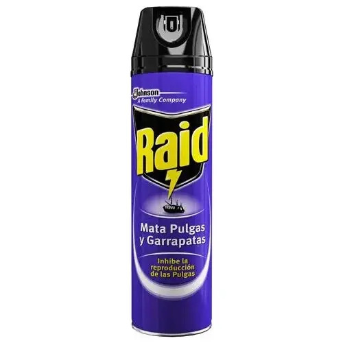 Raid Spray Aerosol Matapulgas Y Garrapatas - - 390 Cm3