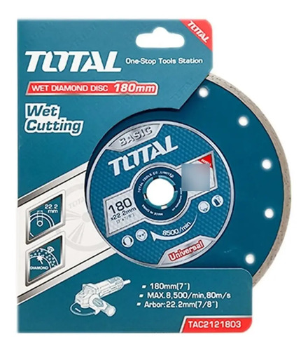 Disco Diamantado Corte Humedo 7 180mm Total Tac2121803 Maria