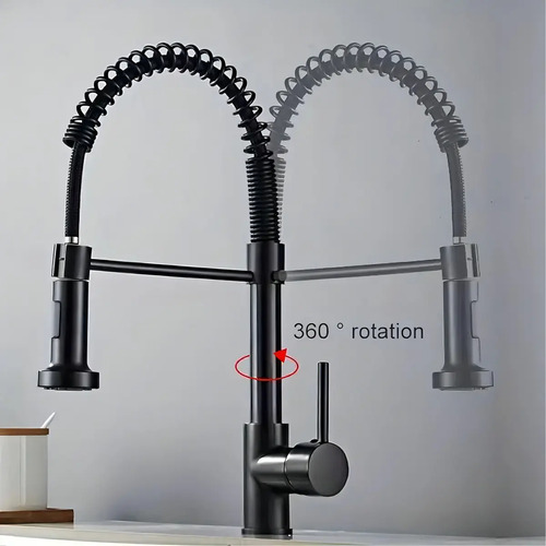 Grifo Canilla Monocomando 360o Cocina Baño Acero Inoxidable - Imagen 6
