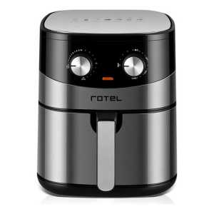 Freidora Sin Aceite 6l Eco Rotel 1500w Color Negro 72800
