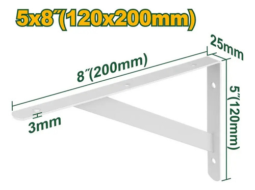 Mensula Reforzada Para Estanteria 5x8 Jadever Jdzj3320 - Imagen 2