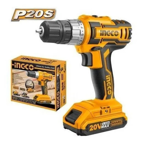 Taladro Atornillador Inalámbrico De 10mm Ingco Cdli20011 20v - Imagen 3