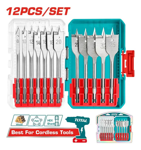 Set Brocas Paleta 12 Piezas Total Tools Tacsdl1206 - Imagen 2