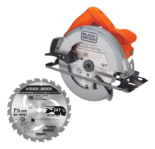 Sierra Circular 1400w Black Decker Cs1004