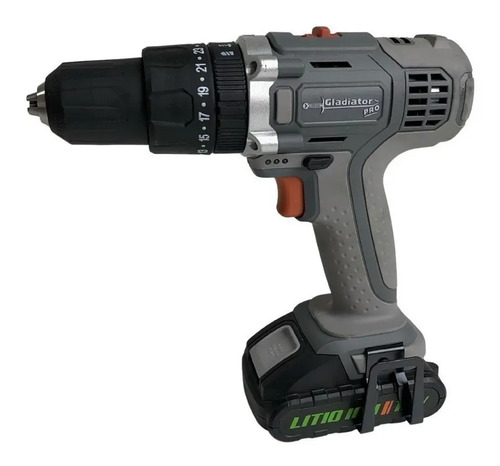 Taladro Eléctrico Percutor Gladiator Tp 613/18 Bateria 18v