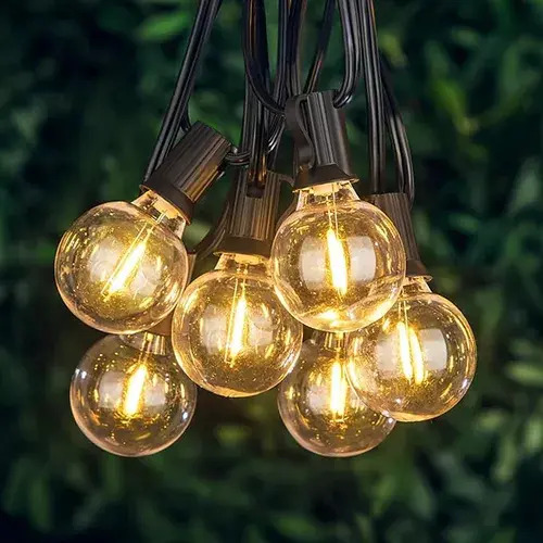 Guirnalda Led Solar 20 Lamparas G40 7.20m Maria - Imagen 3