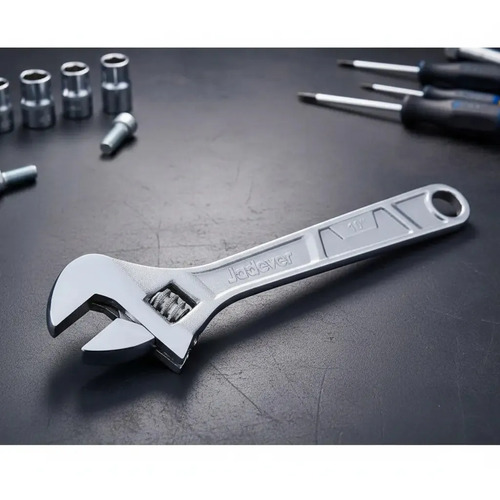 Llave Francesa Ajustable Industrial 10 Pulgadas Jadever Color Azul Acero - Imagen 6