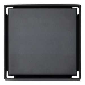Rejilla Ciega O Para Revestir 10x10 Negro Para Desagüe Baño