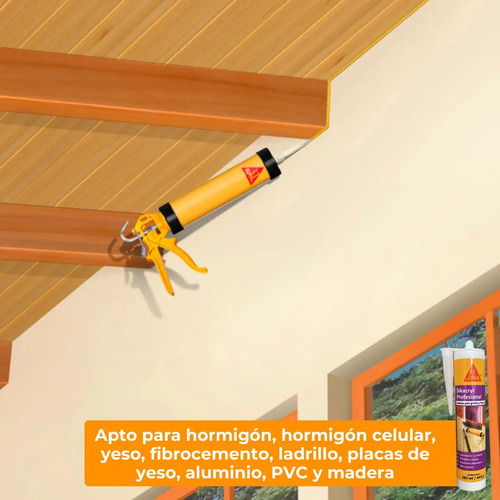 Sellador Sikacryl Profesional Grietas Cartucho X 280ml Sika - Imagen 6