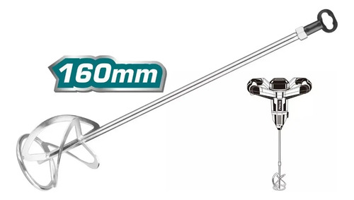 Batidor 160mm X 60cm Para Mezcladora Total Maria - Imagen 2