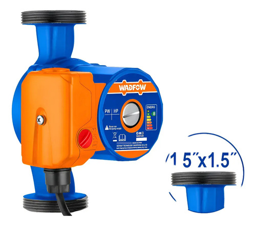 Bomba Agua 100w 53l/min 220-240v 1.5m Wadfow Wwpbc100 - Imagen 2
