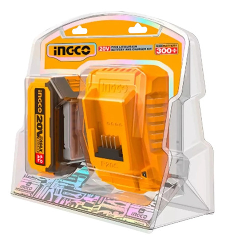 Batería De Litio 4.0ah + Cargador Rápido Ingco Fbcpk1214
