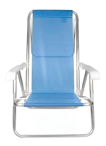 Reposera Silla Plegable Mor 8 Posiciones Azul Resistente - Imagen 8
