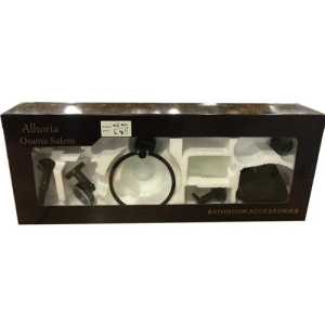 Kit Para Baño 6 Piezas Flowyflex Negro Mate