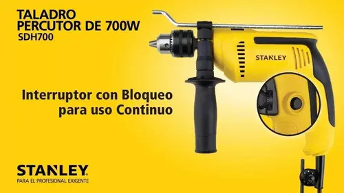Taladro Percutor 700w Profesional Stanley Sdh700 Amarillo - Imagen 5
