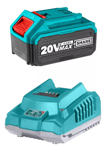 Pack Batería 4ah 20v + Cargador Inteligente Total Maria