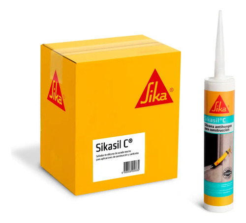 Caja 12 Unidades Sellador Elástico Sika Sikasil C 280cc - Imagen 6