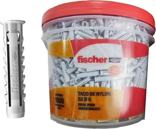 Taco Fisher Universal Sx6 Con Tope Balde 1800 Tacos Fischer - Imagen 3
