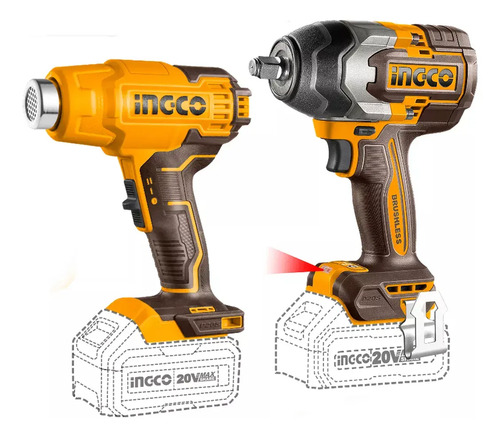 Kit Llave Impacto 850nm + Pis. Calor Brushless Cosli240489 - Imagen 2
