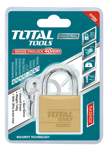Candado Bronce Heavy Duty Industrial 40mm Total