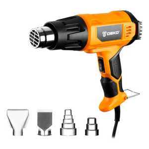Pistola De Calor 2000w - Deko Tools Color Amarillo