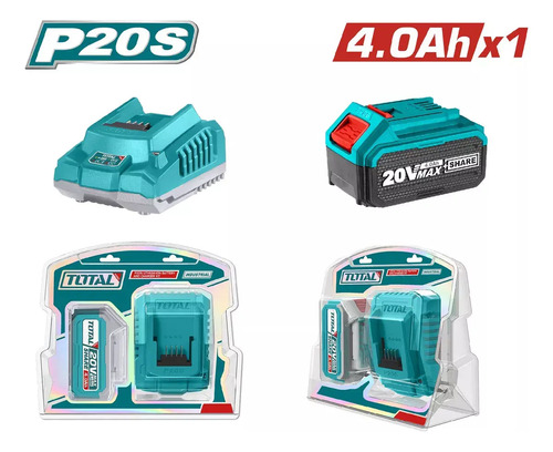 Pack Batería 4ah 20v + Cargador Inteligente Total Maria - Imagen 2