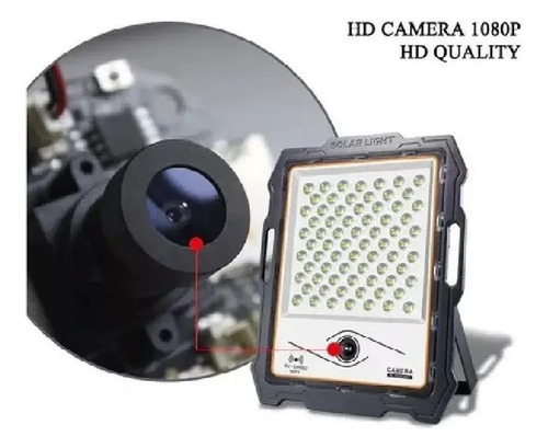 Foco Led Solar 100w Con Camara De Vigilancia Ferreteria K37 - Imagen 2