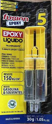 Pegamento Adhesivo Epoxi Liquido Transparente 30g Maria