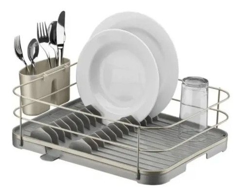 Escurridor Escurre Platos Acero Inox 2 Años Gris - Maria