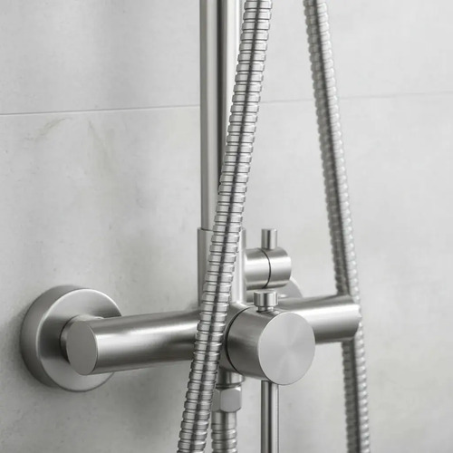 Monocomando Ducha C/barra Cromado Acero Inox - Imagen 2