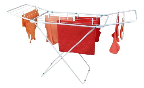 Tender Secarropa Plegable 11,80 Mts Ropa Acero Con Alas Mor - Imagen 2