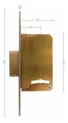 Cerrojo Star De Seguridad 750 Montante Angosto Maria - Imagen 2