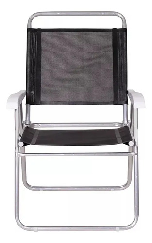 Silla Playera Mor Aluminio Master Plus Negra - Maria - Imagen 5