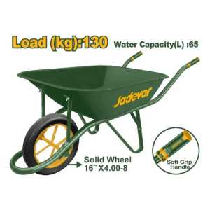 Carretilla Jadever 65l Rueda Maciza 130kg Metal Jdwb1f02 Verde