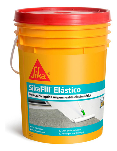 Membrana Liquida Sikafill Elástico En Varios Colores 4 Kg - Imagen 4