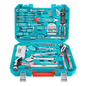 Kit Maleta Herramientas Manuales 168 Pcs Total Thkthp21686 Color Turquesa