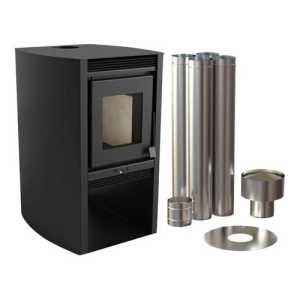 Calefactor Ecologico Doble Combustion + Kit
