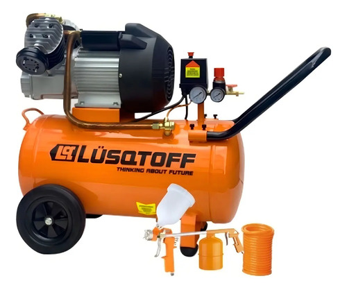 Compresor De Aire Eléctrico Portátil Lüsqtoff Lc-3550bk 50l