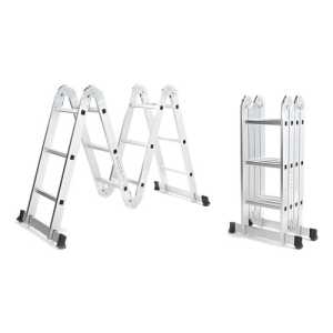 Escalera 4,7mt De Aluminio Convertible 16 Escalones Goldex